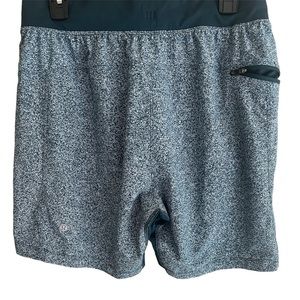 Lululemon T.H.E. Linerless short. Blue/green, size large.